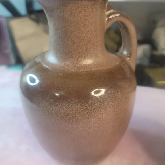 Brown Ceramic Pitcher Set Frankoma Vintage